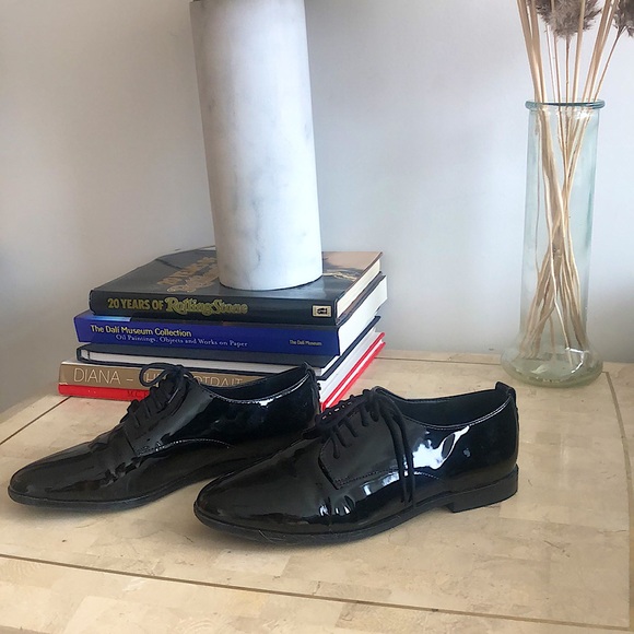DUNE LONDON Black Patent Leather Loafers - Picture 2 of 3